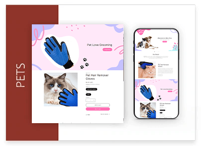 Meta Pets | Pet Hair Remover Gloves | Single Product Store | 40% Off